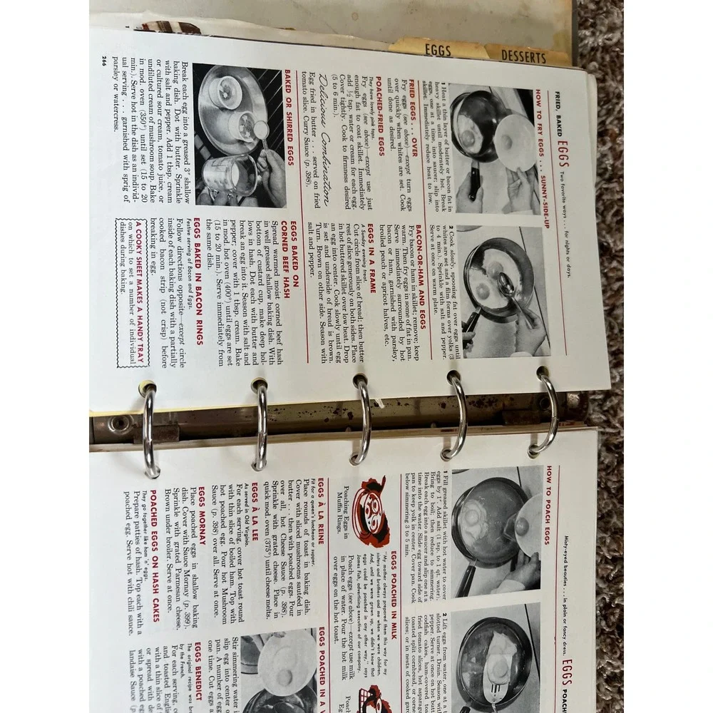 Betty Crocker's Picture Cook Book Revised and Enlarged Vintage 5-Ring Binder
